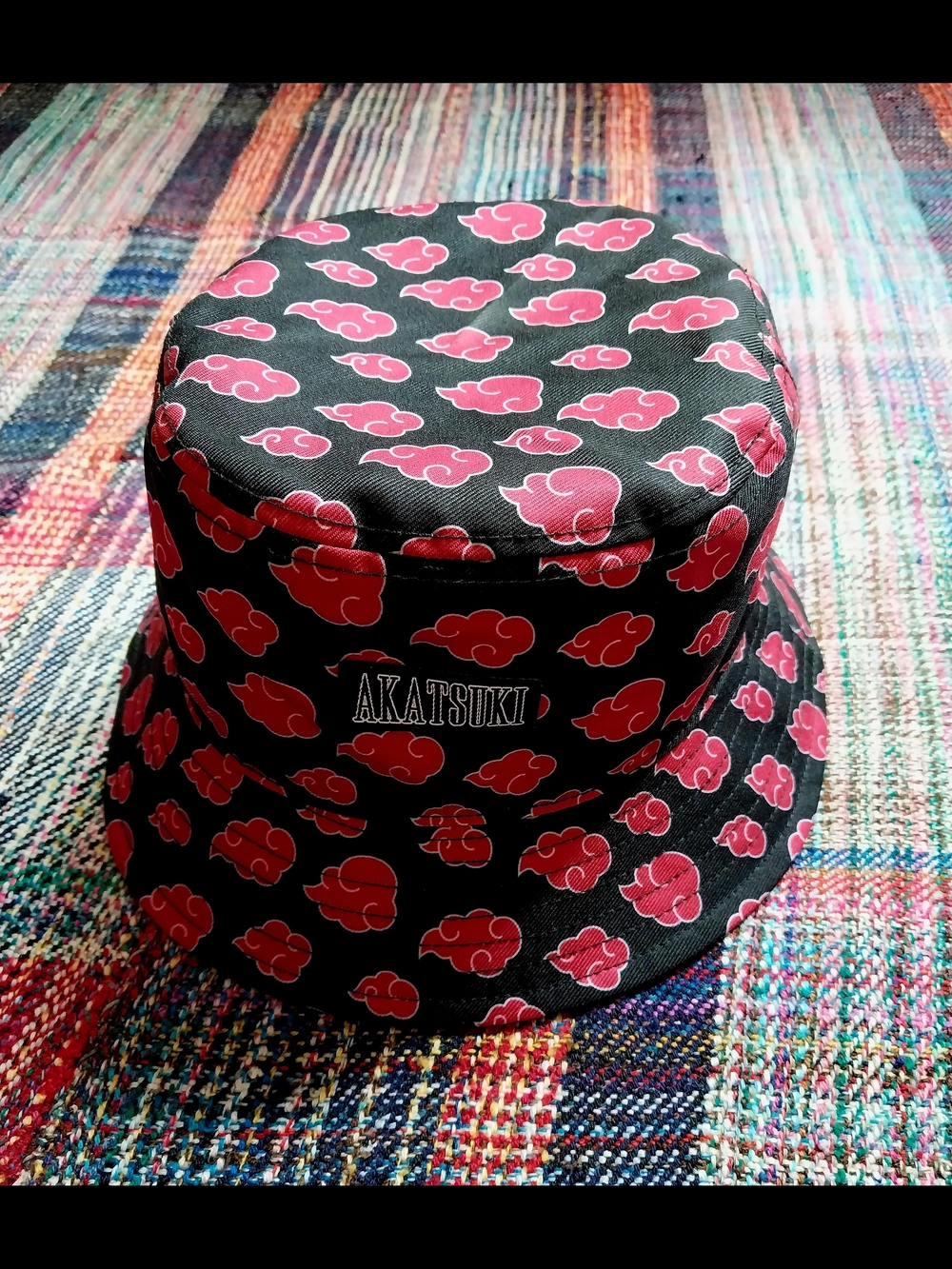 Naruti Akatsuki Patterned Bucket Hat
